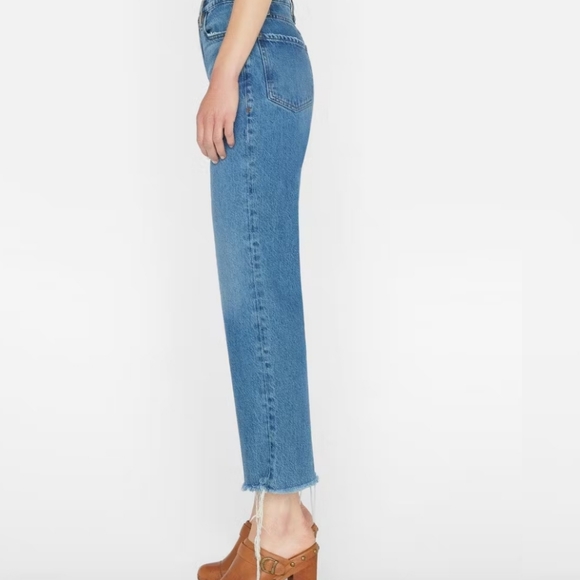 Frame Le Jane Crop Caramia Jeans Straight Cropped Ankle Size 27 - Picture 4 of 8